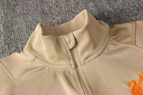 Agasalho Liverpool 21/22 Bege e Vermelho - Com Ziper