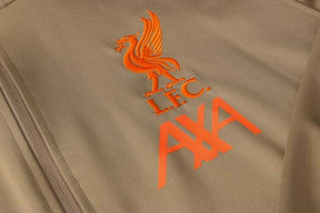 Agasalho Liverpool 21/22 Bege e Vermelho - Com Ziper