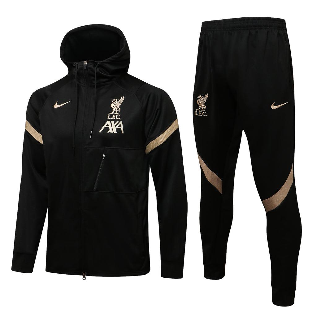 Agasalho Liverpool 21/22 Preta - Com Capuz
