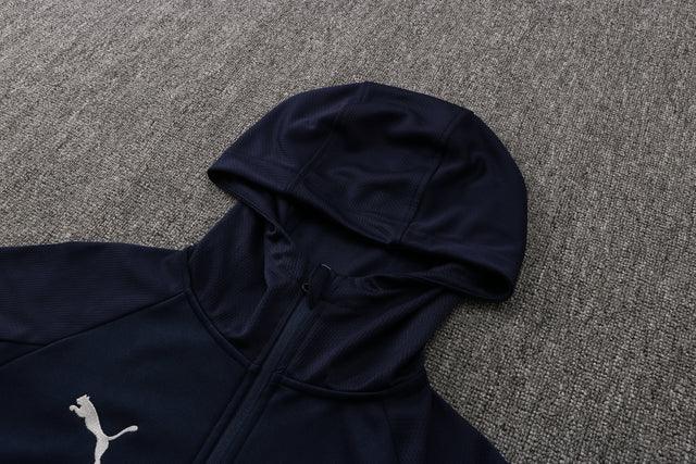 Agasalho Manchester City 21/22 Azul Esuro - Com Capuz