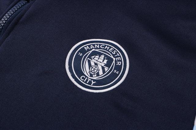 Agasalho Manchester City 21/22 Azul - Com Capuz