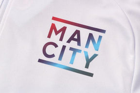 Agasalho Manchester City 21/22 Branca - Com Fecho