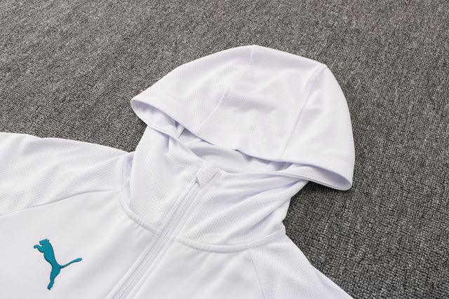Agasalho Manchester City 21/22 Branco - Com Capuz