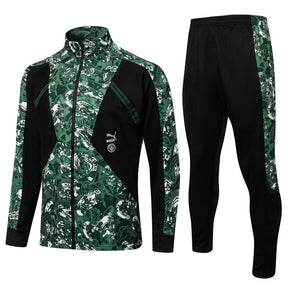 Agasalho Manchester City 21/22 Preta e Verde - Com Ziper