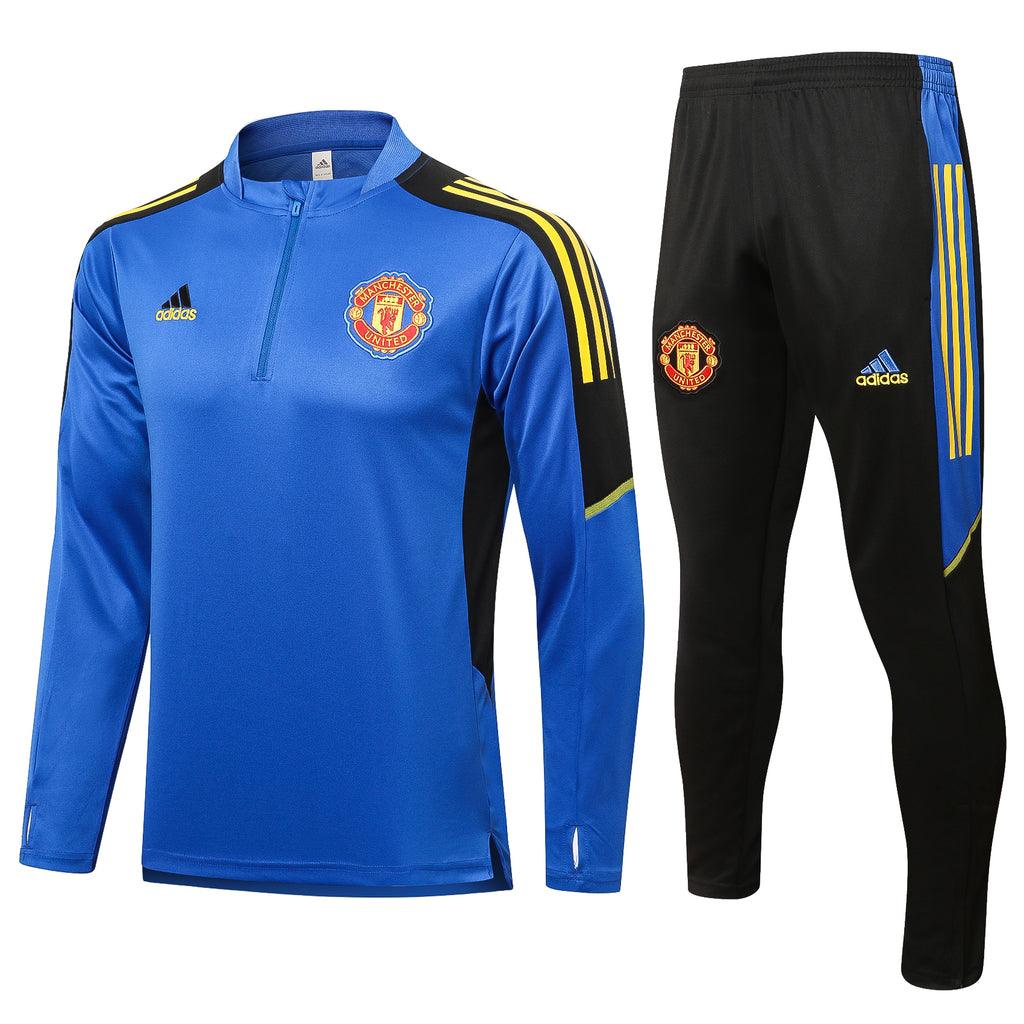 Agasalho Manchester United 21/22 Azul - Com Fecho