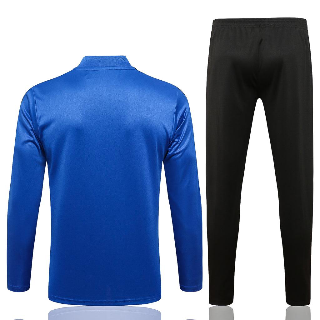 Agasalho Manchester United 21/22 Azul - Com Fecho