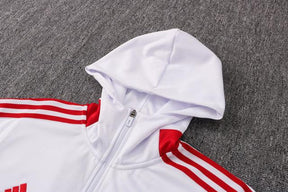 Agasalho Manchester United 21/22 Branca - Com Capuz