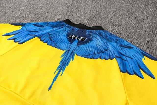 Agasalho Napoli 21/22 Amarelo e Preto - Com Ziper