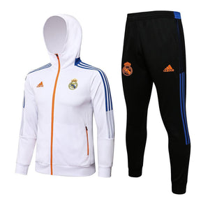 Agasalho Real Madrid 21/22 Branca - Com Capuz