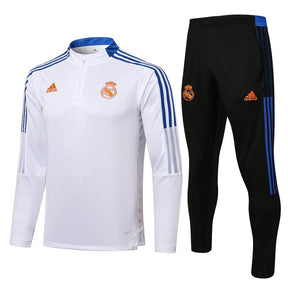 Agasalho Real Madrid 21/22 Branco - Com Fecho