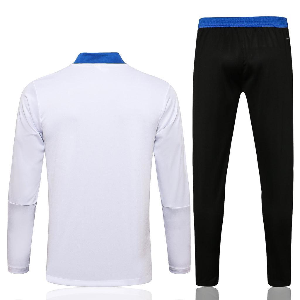 Agasalho Real Madrid 21/22 Branco - Com Fecho