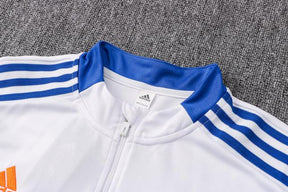 Agasalho Real Madrid 21/22 Branco - Com Fecho