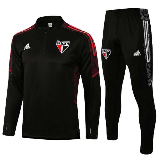 Agasalho São Paulo 21/22 Preto - Com Fecho