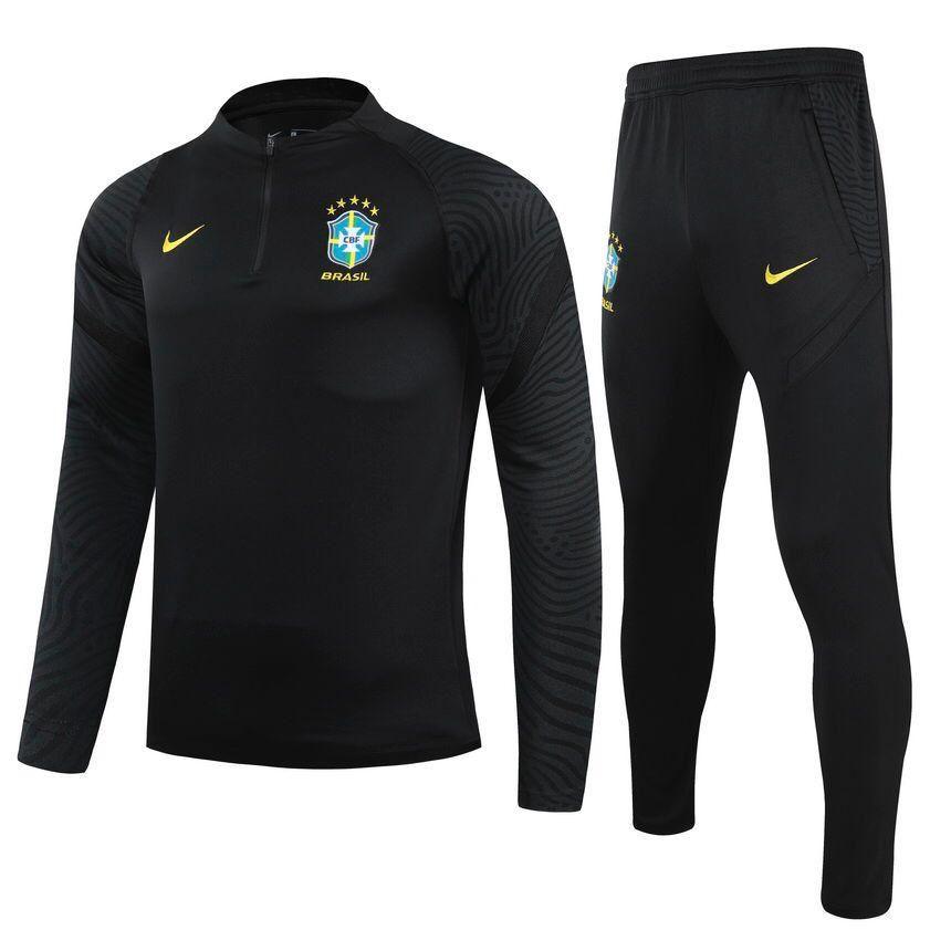 Agasalho Seleção Brasil 22/23 Preto - Com Fecho