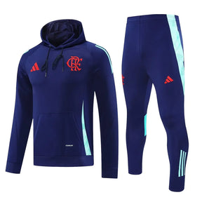 Agasalho Flamengo Azul Escuro Com Capuz 2025/26