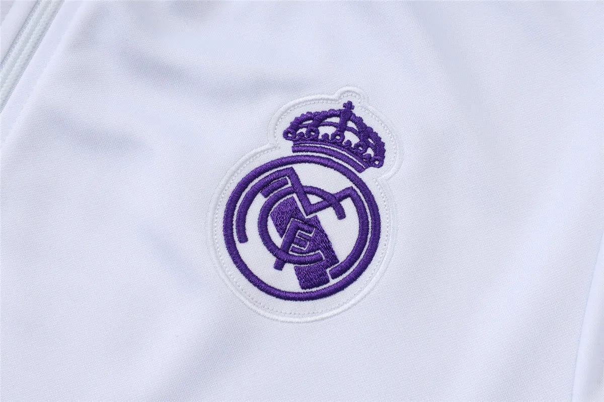 Agasalho Real Madrid 2025/26 Branco - Com Ziper