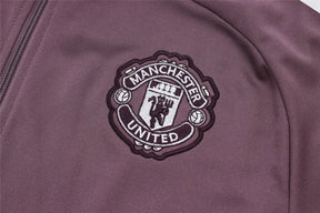 Agasalho Manchester United 2025/26 Cinza Arroxeado - Com Ziper
