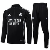 Agasalho Real Madrid 2025/26 Preto - Com Fecho