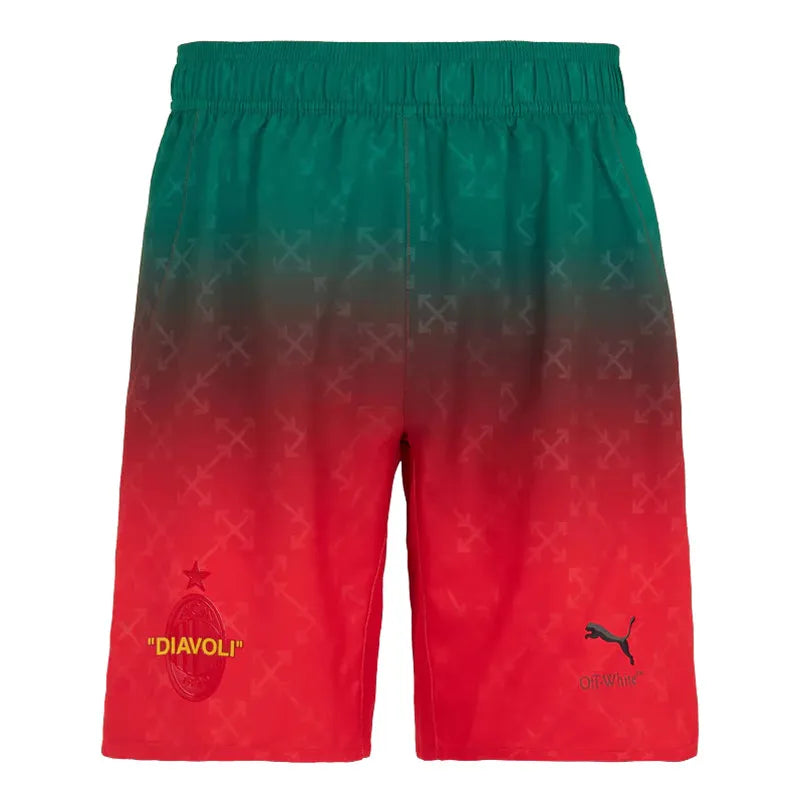 AC Milan X OFF White Shorts 2024/25 Vermelho