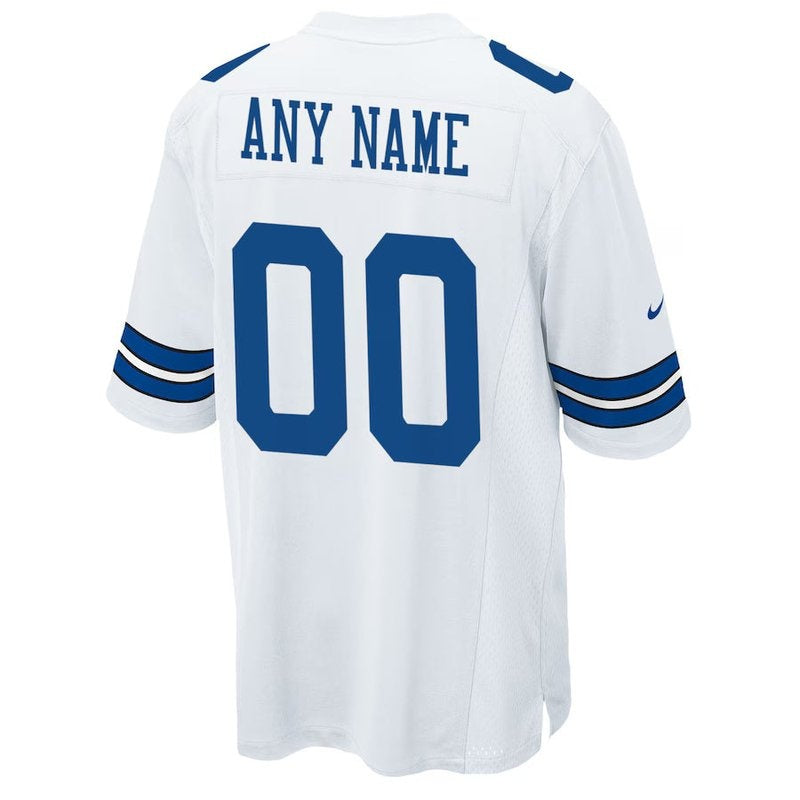 Dallas Cowboys - Custom NFL Game Jersey - Branco