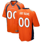 Denver Broncos - Custom NFL Game Jersey - Laranja