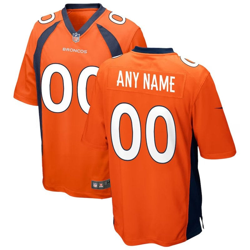 Denver Broncos - Custom NFL Game Jersey - Laranja