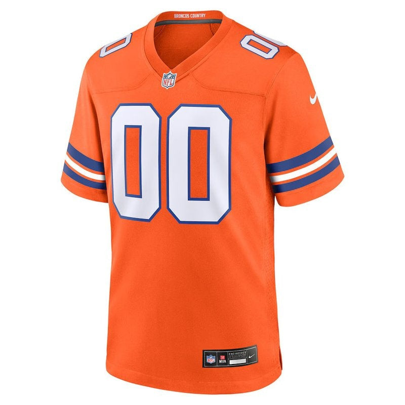 Denver Broncos - Mile High Collection - 1977 Throwback Custom NFL Game Jersey - Laranja