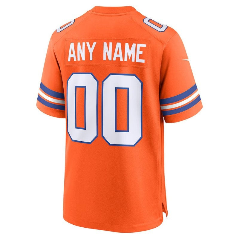 Denver Broncos - Mile High Collection - 1977 Throwback Custom NFL Game Jersey - Laranja