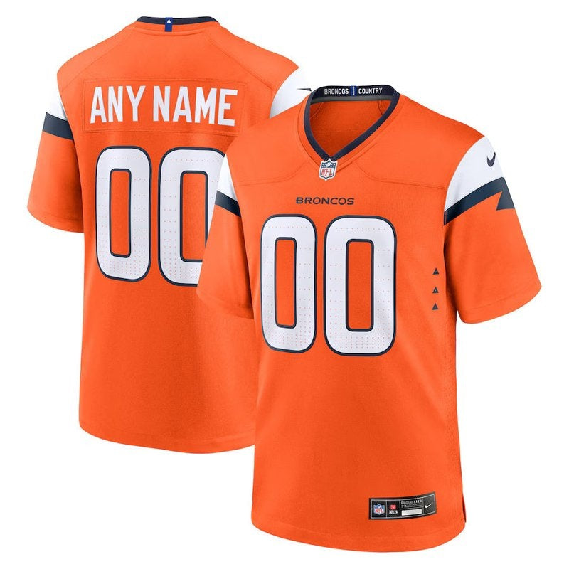 Denver Broncos - Mile High Collection - Custom NFL Game Jersey - Laranja