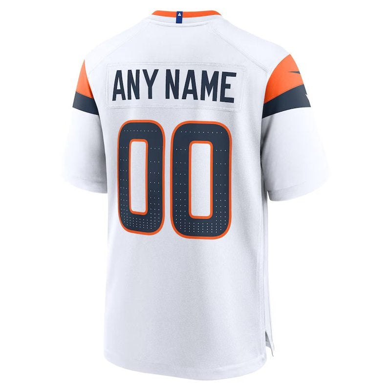 Denver Broncos - Mile High Collection - Custom NFL Game Jersey - Branco