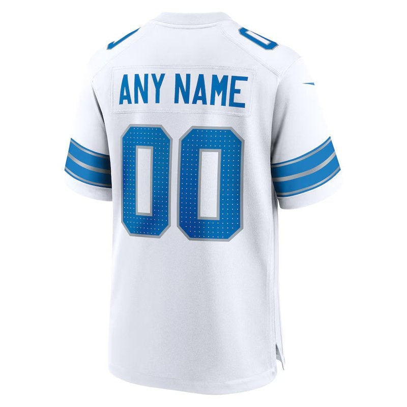 Detroit Lions - Custom NFL Game Jersey - Branco