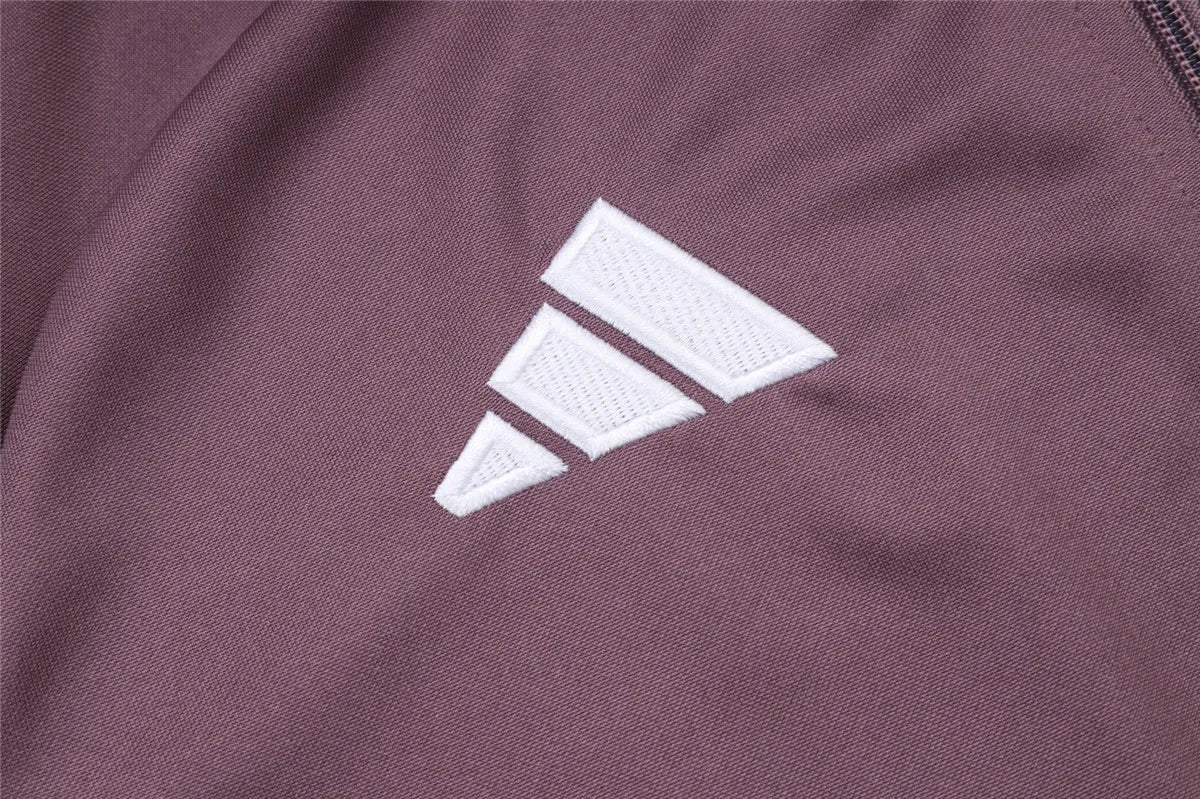 Agasalho Manchester United 2025/26 Cinza Arroxeado - Com Ziper