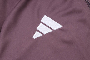 Agasalho Manchester United 2025/26 Cinza Arroxeado - Com Ziper