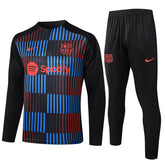 Agasalho Barcelona 2024/25 Preto Listrado- Com Fecho
