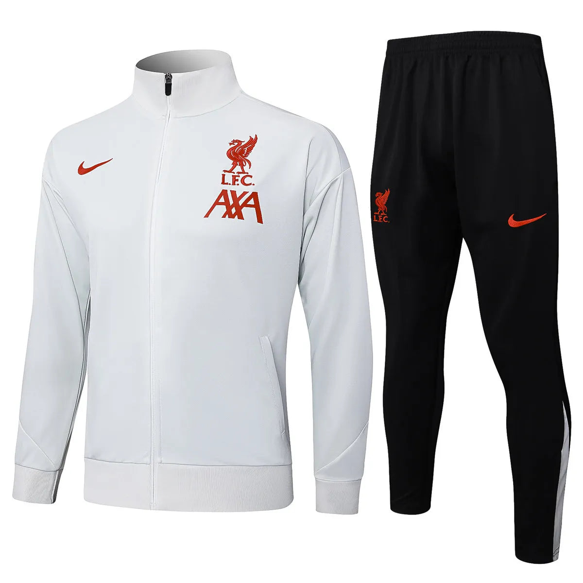 Agasalho Liverpool 2025/26 Cinza Claro - Com Ziper
