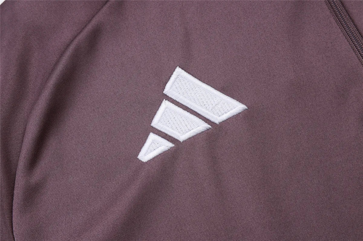 Agasalho Manchester United 2025/26 Cinza Arroxeado - Com Fecho