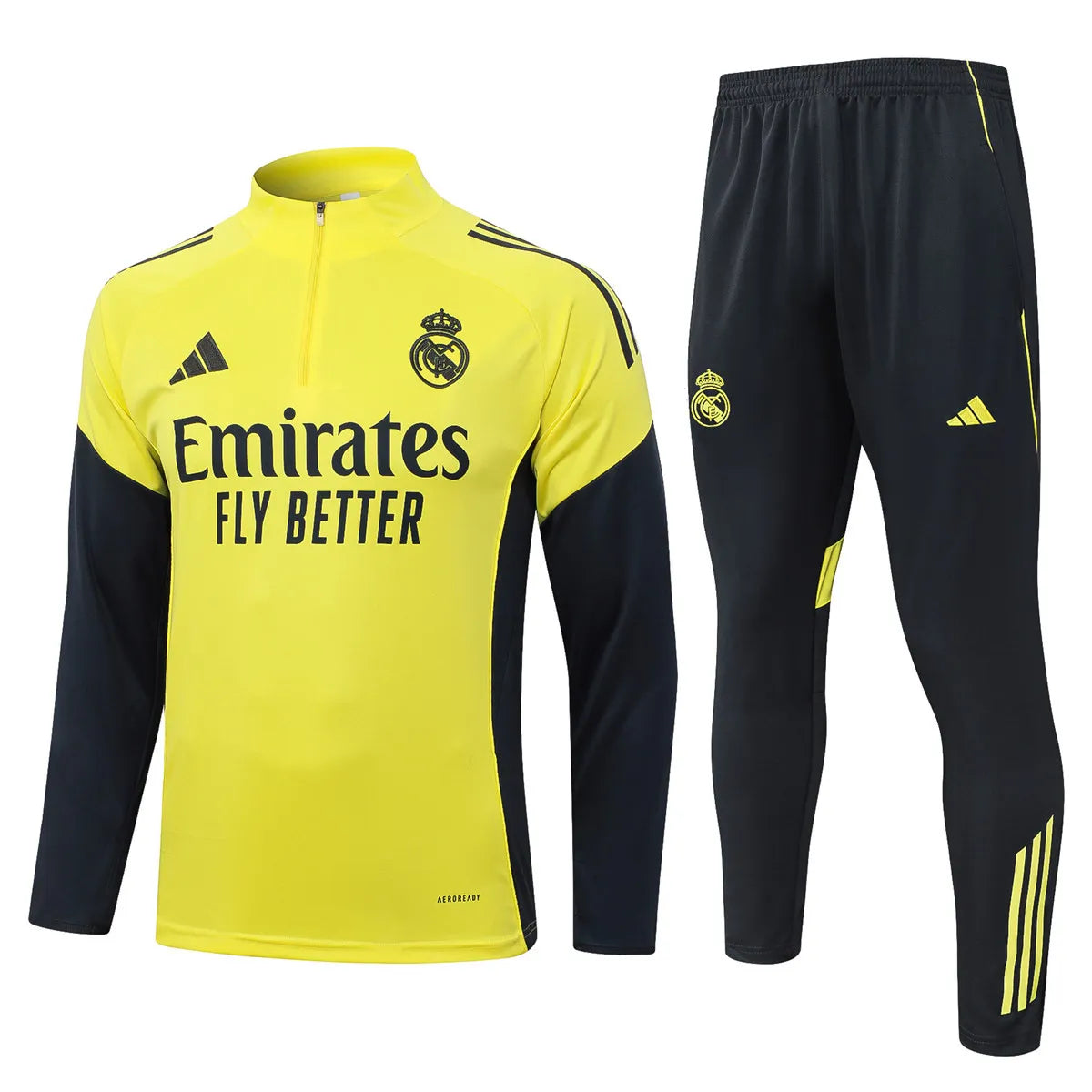 Agasalho Real Madrid 2025/26 Amarelo - Com Fecho