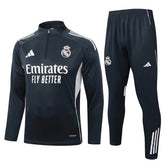 Agasalho Real Madrid 2025/26 Cinza - Com Fecho