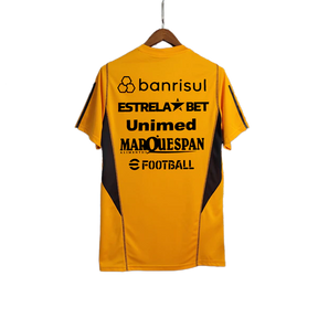 Camisa Internacional 23/24 Treino - Laranja - Todos os Patrocínios - Versão Torcedor