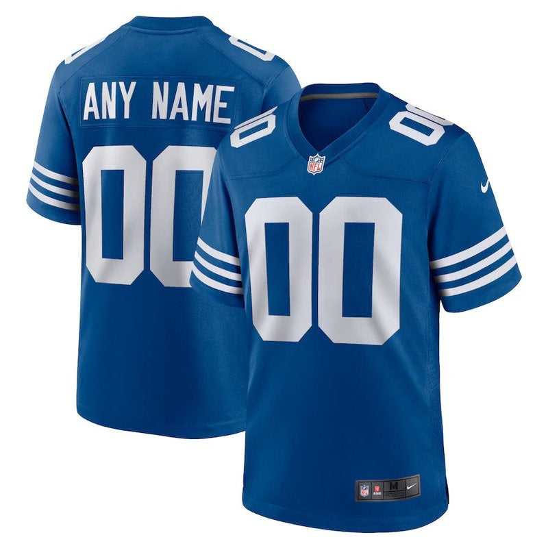 Indianapolis Colts NFL Alternate Game Jersey Customizável - Azul