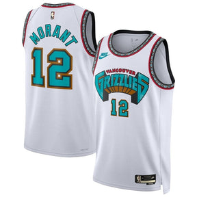 Ja Morant Memphis Grizzlies Unisex 2024/25 NBA Jersey - Branco - Classic Edition