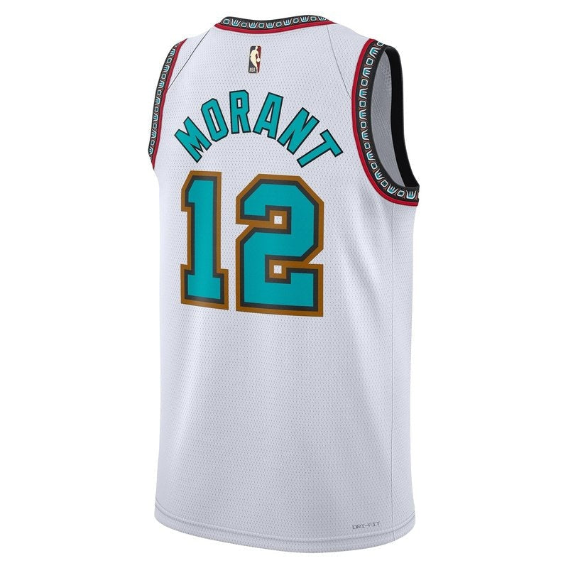 Ja Morant Memphis Grizzlies Unisex 2024/25 NBA Jersey - Branco - Classic Edition