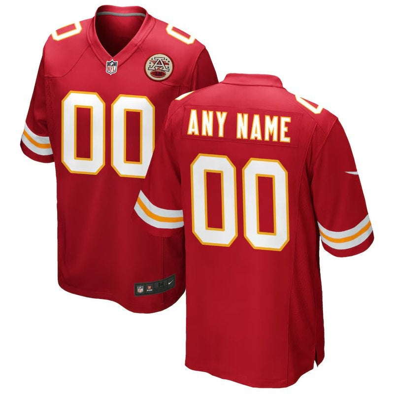 Kansas City Chiefs - Custom NFL Game Jersey - Vermelho
