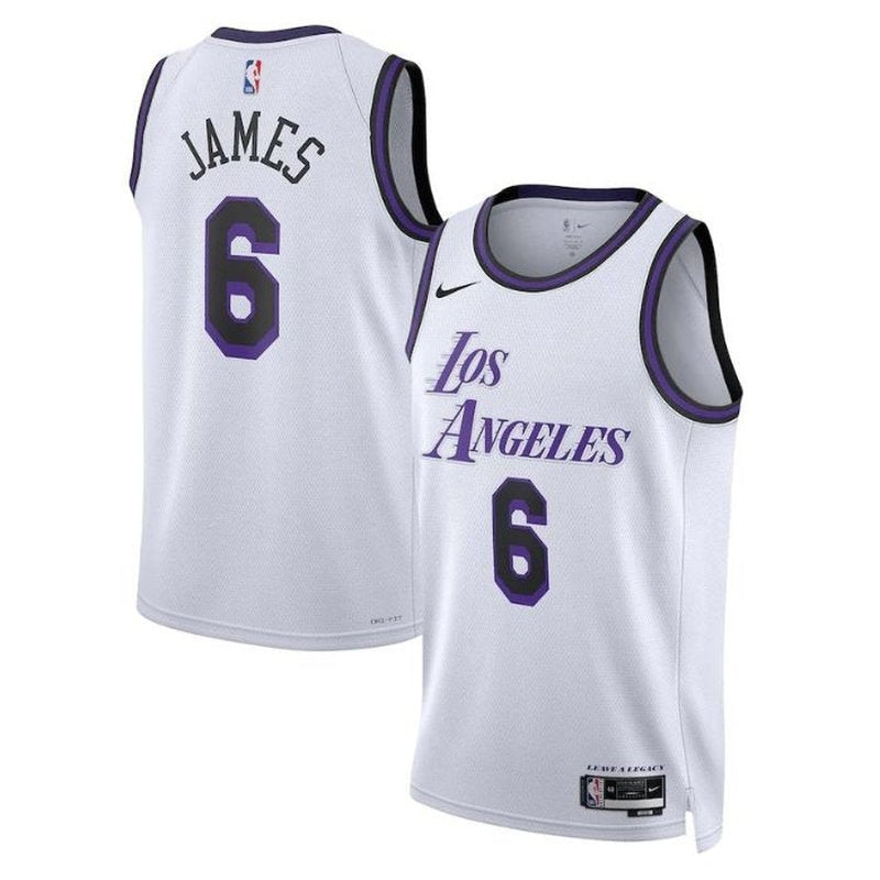 LeBron James Los Angeles Lakers Unisex 2023 NBA Jersey - City Edition - Branco