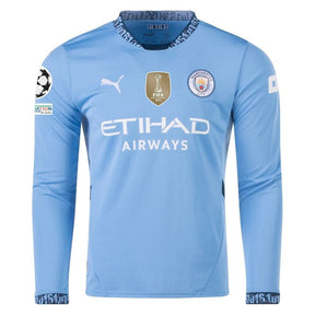 Camisa Manchester City - Liga dos Campeões - 24/25 I Home - Manga Longa
