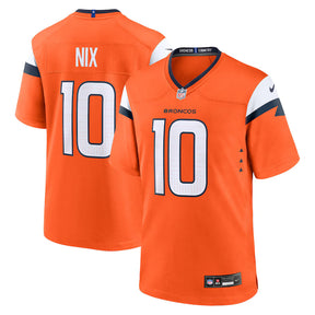 Bo Nix #10 Denver Broncos - NFL Game Jersey - Laranja