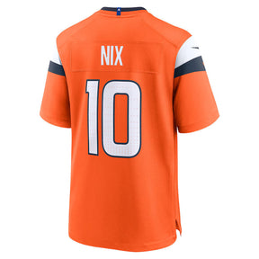 Bo Nix #10 Denver Broncos - NFL Game Jersey - Laranja