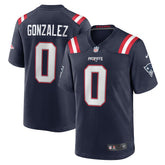 Christian Gonzalez #0 New England Patriots NFL Game Jersey - Azul
