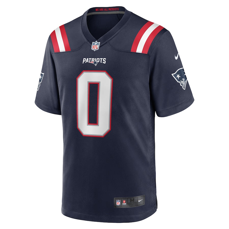Christian Gonzalez #0 New England Patriots NFL Game Jersey - Azul