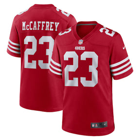 San Francisco 49ers Christian McCaffrey #23 NFL Game Jersey - Vermelho